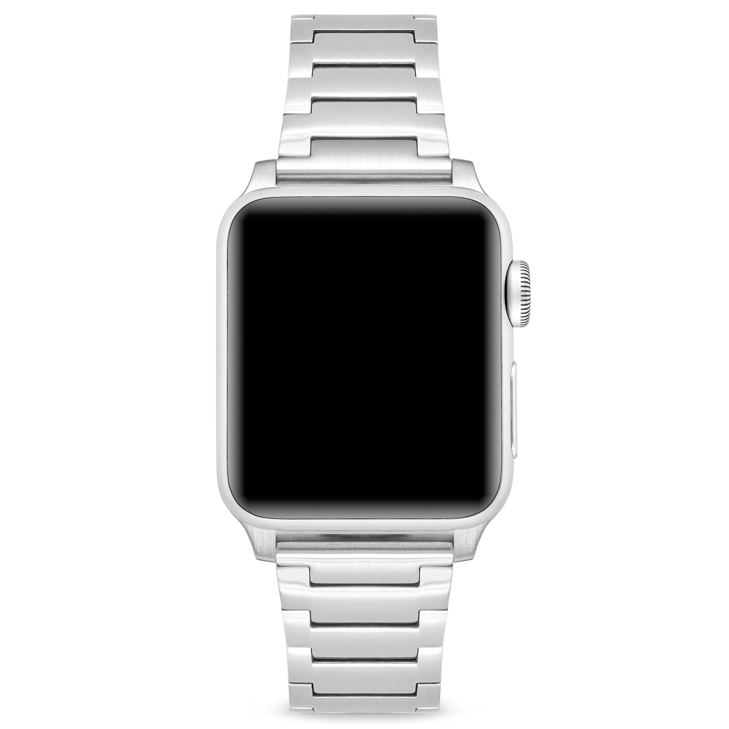 Fullmosa Compatible Apple Watch Band 42mm 44mm 45mm, Stainless Steel iWatch  Band with Case for iWatch Ultra 2 Ultra SE2 SE Series 9 8 7 6 5 4 3 2 1,  42mm 44mm 45mm Black(Watch not Included) : Amazon.in: Electronics